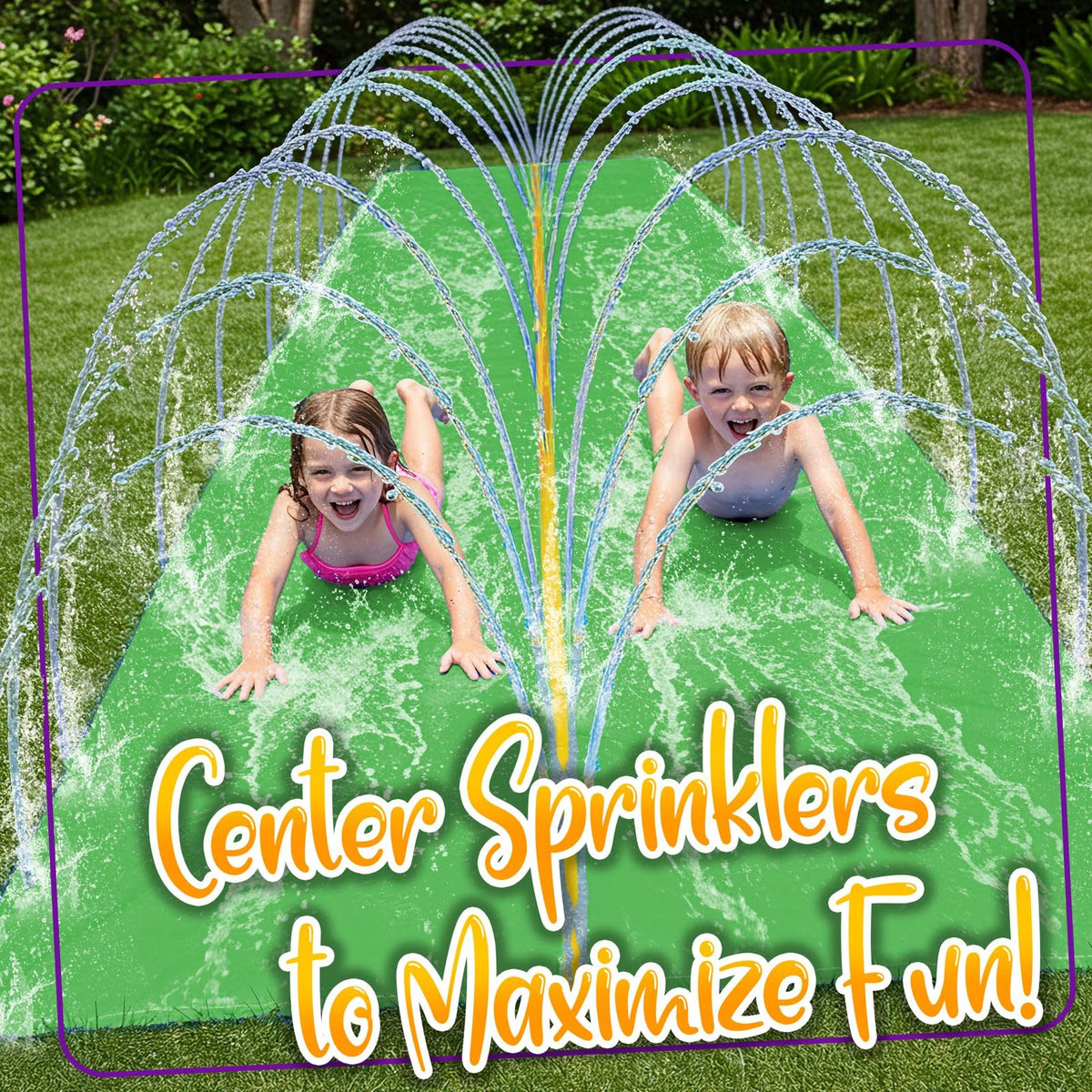 stargo 18 x 5 ft - Slip and Slide, Water Slides for Kids - Backyard waterslide for Kids, Outdoor Fun Summer Water Toys, Water Activities for Kid and Adults for Backyard Fun, Ages 4-8, 5, 6, 7, 8-12 +