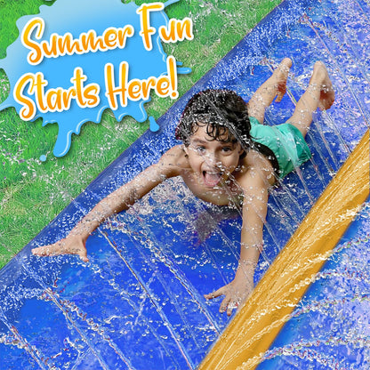 stargo 18 x 5 ft - Slip and Slide, Water Slides for Kids - Backyard waterslide for Kids, Outdoor Fun Summer Water Toys, Water Activities for Kid and Adults for Backyard Fun, Ages 4-8, 5, 6, 7, 8-12 +