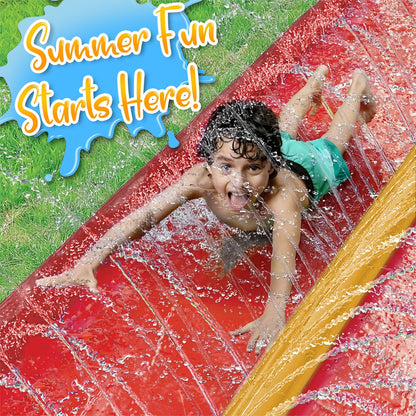 stargo 18 x 5 ft - Slip and Slide, Water Slides for Kids - Backyard waterslide for Kids, Outdoor Fun Summer Water Toys, Water Activities for Kid and Adults for Backyard Fun, Ages 4-8, 5, 6, 7, 8-12 +