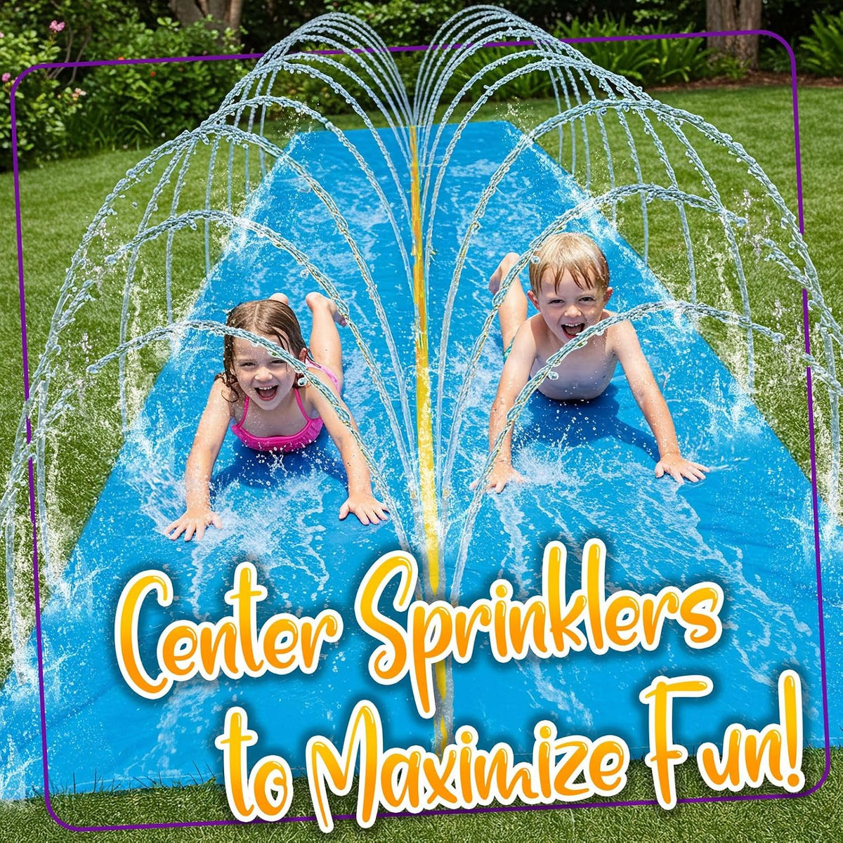 stargo 18 x 5 ft - Slip and Slide, Water Slides for Kids - Backyard waterslide for Kids, Outdoor Fun Summer Water Toys, Water Activities for Kid and Adults for Backyard Fun, Ages 4-8, 5, 6, 7, 8-12 +