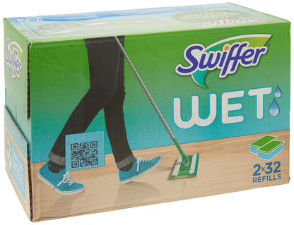 Swiffer Sweeper Wet Mopping Cloth Multi Surface Refills, Mops for Floor Cleaning, Febreze Lavender Scent, 36 Count