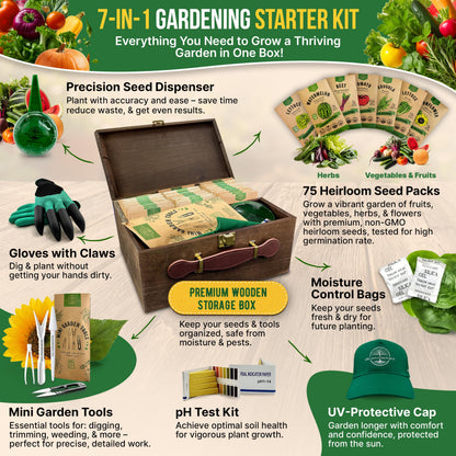 55 Vegetable Seeds Variety Pack - 35,600+ Non-GMO Heirloom Seeds for Planting Vegetables and Fruits in Individual Seed Packets, Home Garden Seeds for Hydroponic, Indoor and Outdoors Gardening