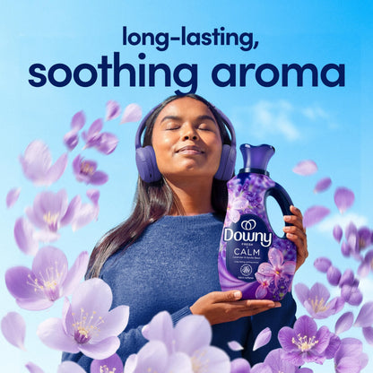 Downy Ultra Soft Fabric Softener Liquid, Calm, Lavender and Vanilla Bean, 56 fl oz, 83 Loads