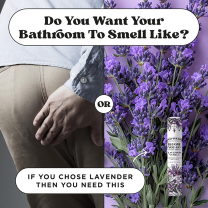 Poo-Pourri Before-You-Go Toilet Spray, Lavender Vanilla, 2 Fl Oz