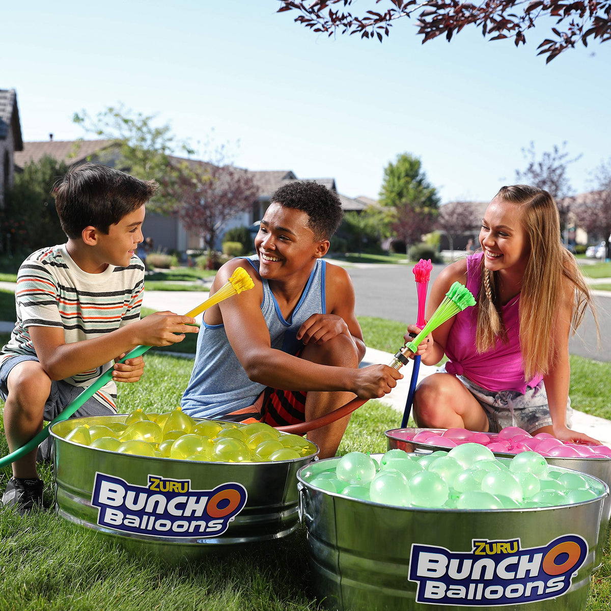 Original Bunch O Balloons Tropical Party 330+ Rapid-Filling Self-Sealing Water Balloons (Amazon Exclusive 10 count, pack of 1) by ZURU Water Balloon for the Whole Family, Kids, Teens and Adults