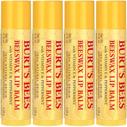 Burt's Bees 100% Natural Moisturizing Lip Balm (Original Beeswax)