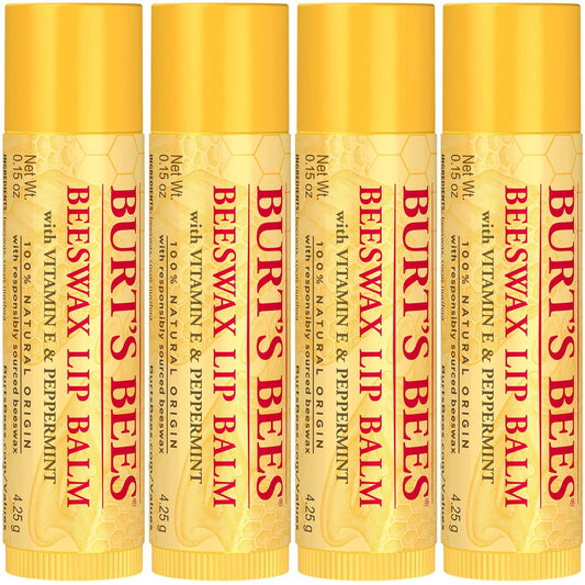 Burt's Bees 100% Natural Moisturizing Lip Balm (Original Beeswax)