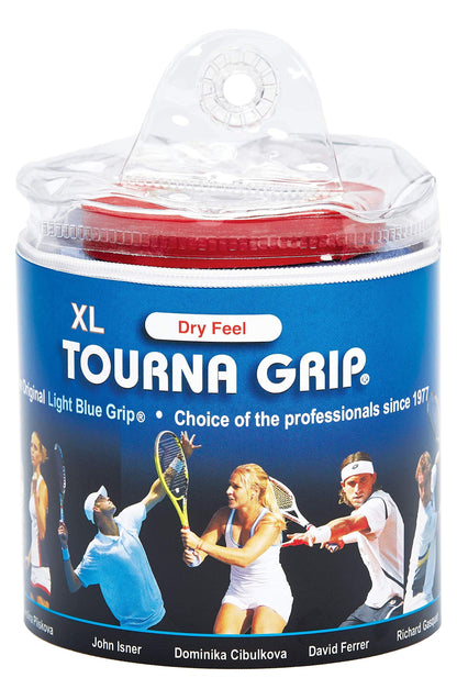 Tourna Grip XL Original Dry Feel Tennis Grip - The Ultimate Hot Weather Overgrip