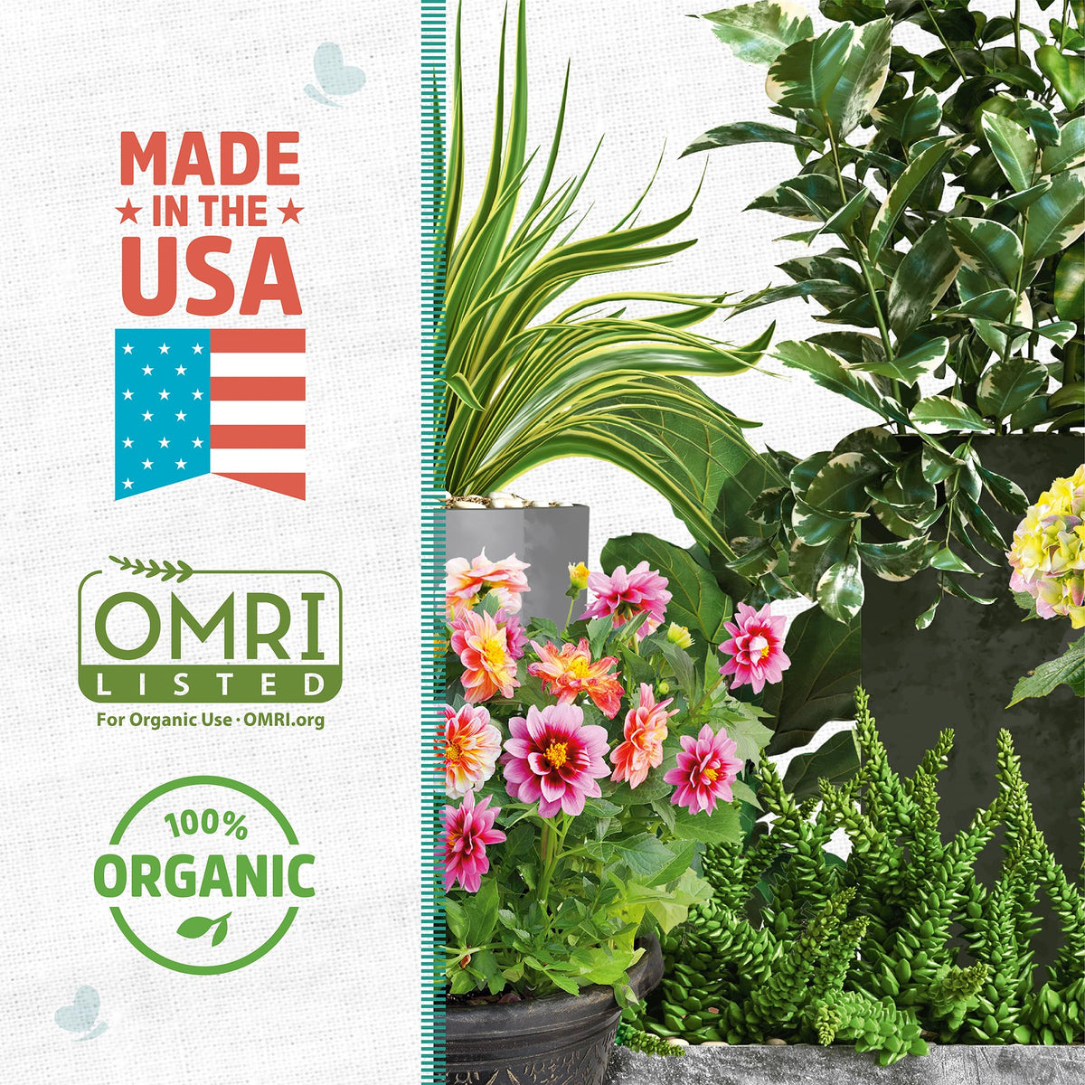 Back to the Roots Organic Worm Castings for Plants, Natural Fertilizer and Soil Enhancer for Gardening, Made in the USA, 5lb