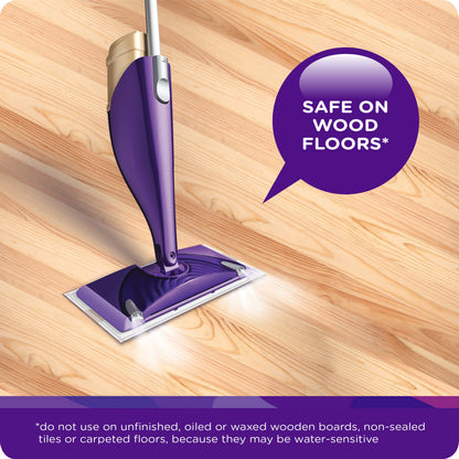 Swiffer WetJet Multi-Purpose Floor Cleaner Solution with Febreze Refill, Hardwood Floor Cleaner, Lavender Scent, 1.25 Liter -42.2 Fl Oz (Pack of 2)