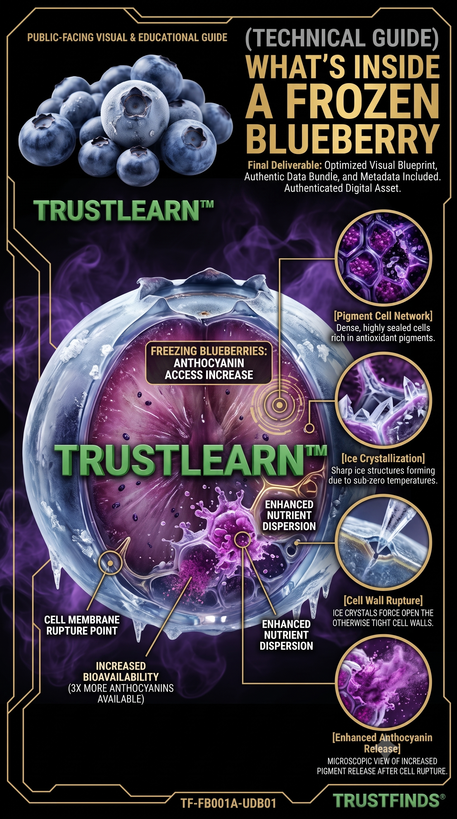 TRUSTLEARN Technical Blueprint: What's Inside a Frozen Blueberry