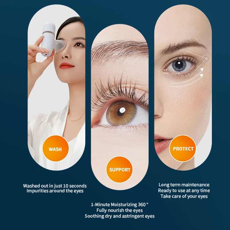 Portable eye moistening instrument Atomizer Beauty instrument Nano steam hot and cold eye protection instrument Humidifier