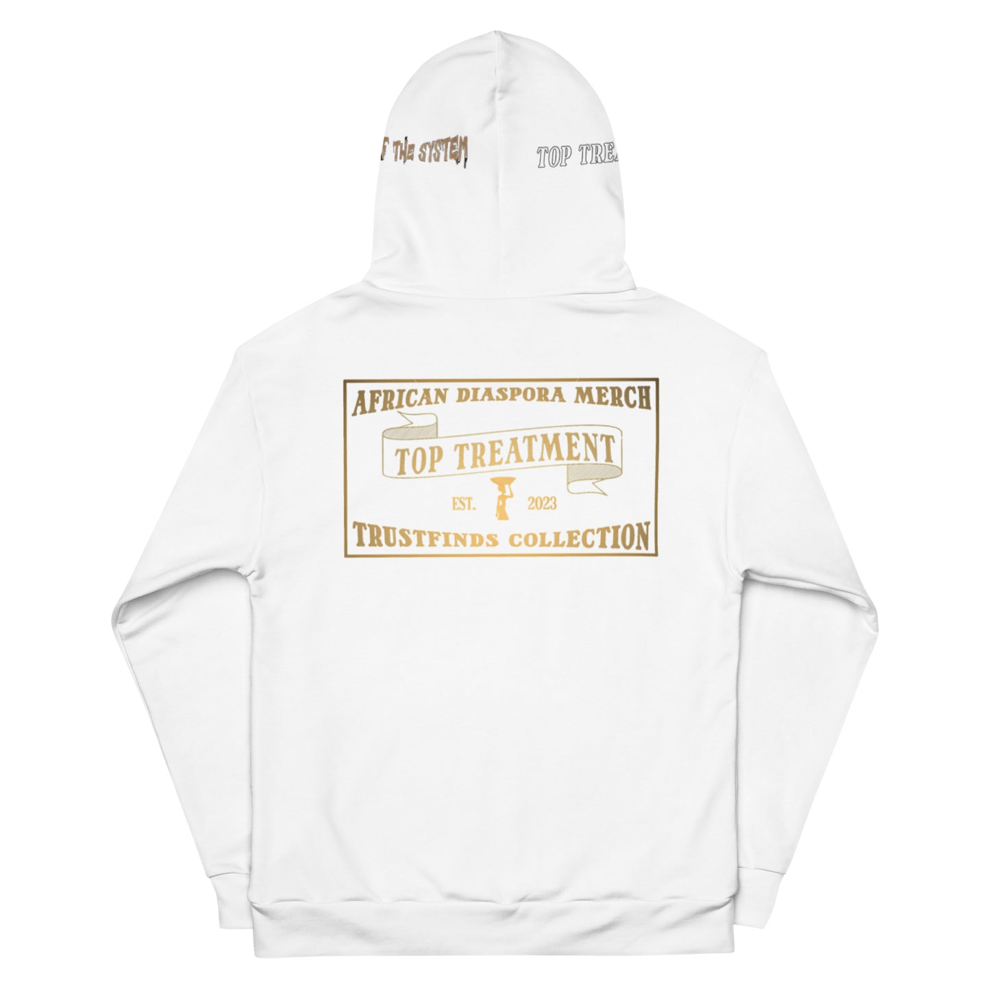 White Top Treatment Hoodie, Not Part Of The System