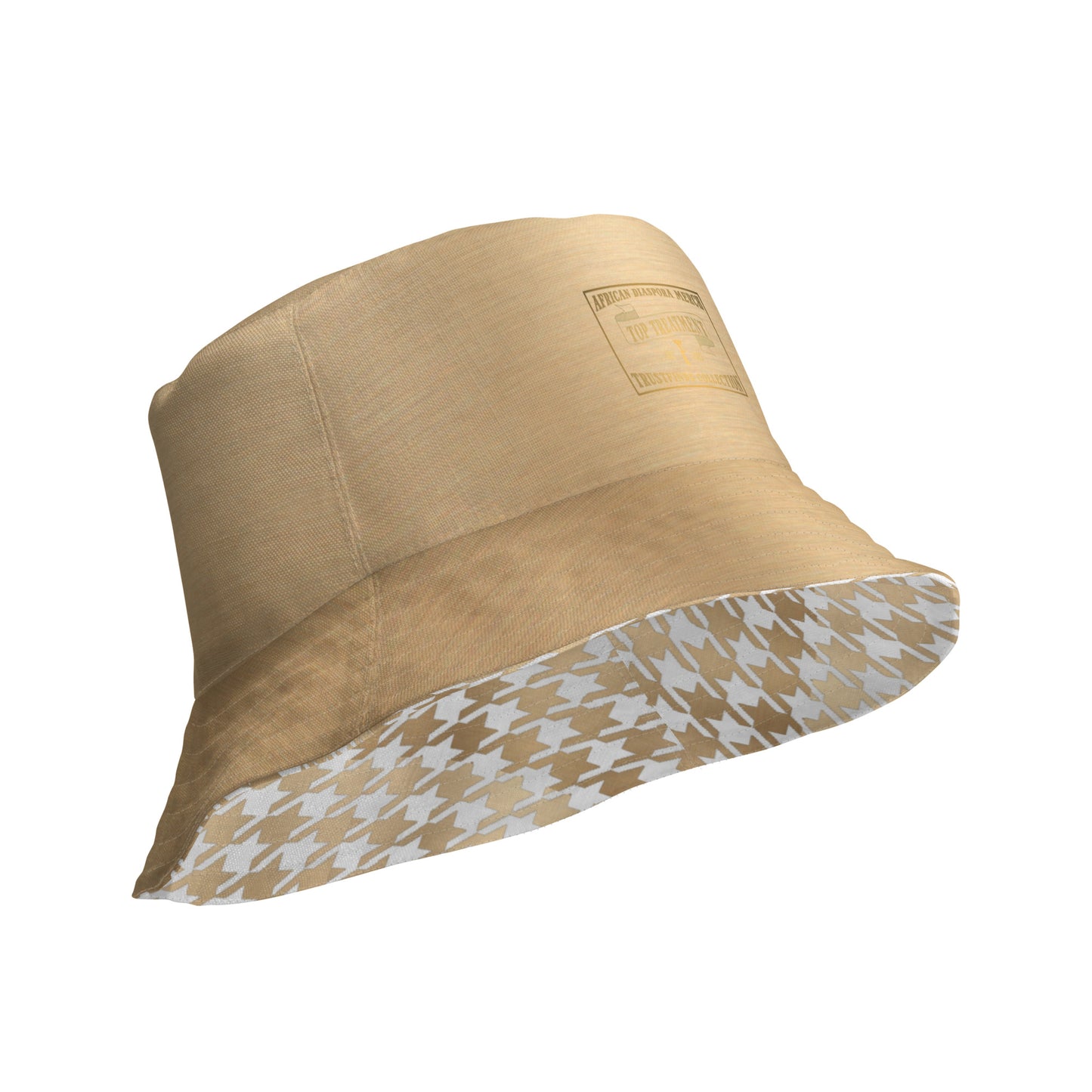 Trustfinds Gold Reversible Bucket Hat