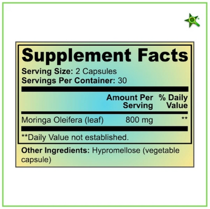 TrustFinds® Pure Moringa Powder, Energy, Skin, Immune & Gut Health Superfood, Rich in Antioxidants, Essential Vitamins & Amino Acids, Natural Green Superfood Supplement - 60 Count